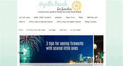 Desktop Screenshot of myrtlebeachforfamilies.com