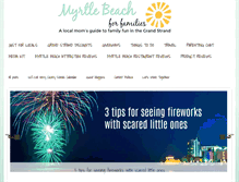 Tablet Screenshot of myrtlebeachforfamilies.com